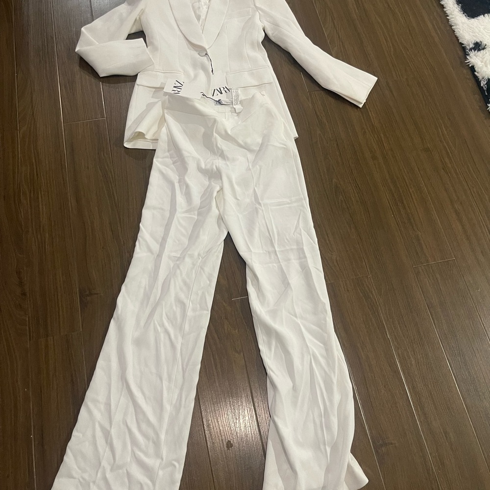 Zara new  tuxedo white suit - Picture 8 of 15